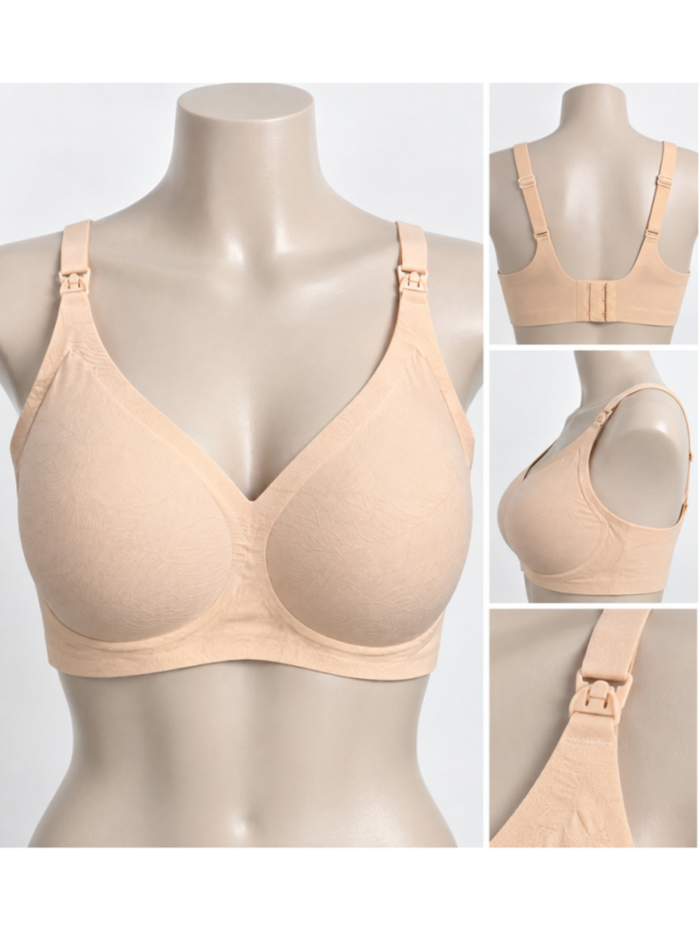 Women's Unbranded Maternity Nursing Bra in Beige